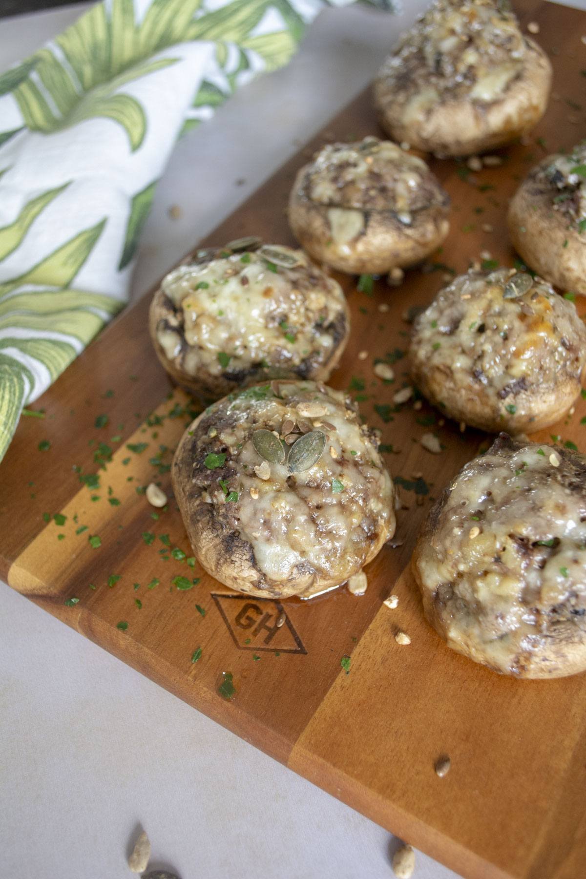 recette facile des champignon farcis à la viande hachée