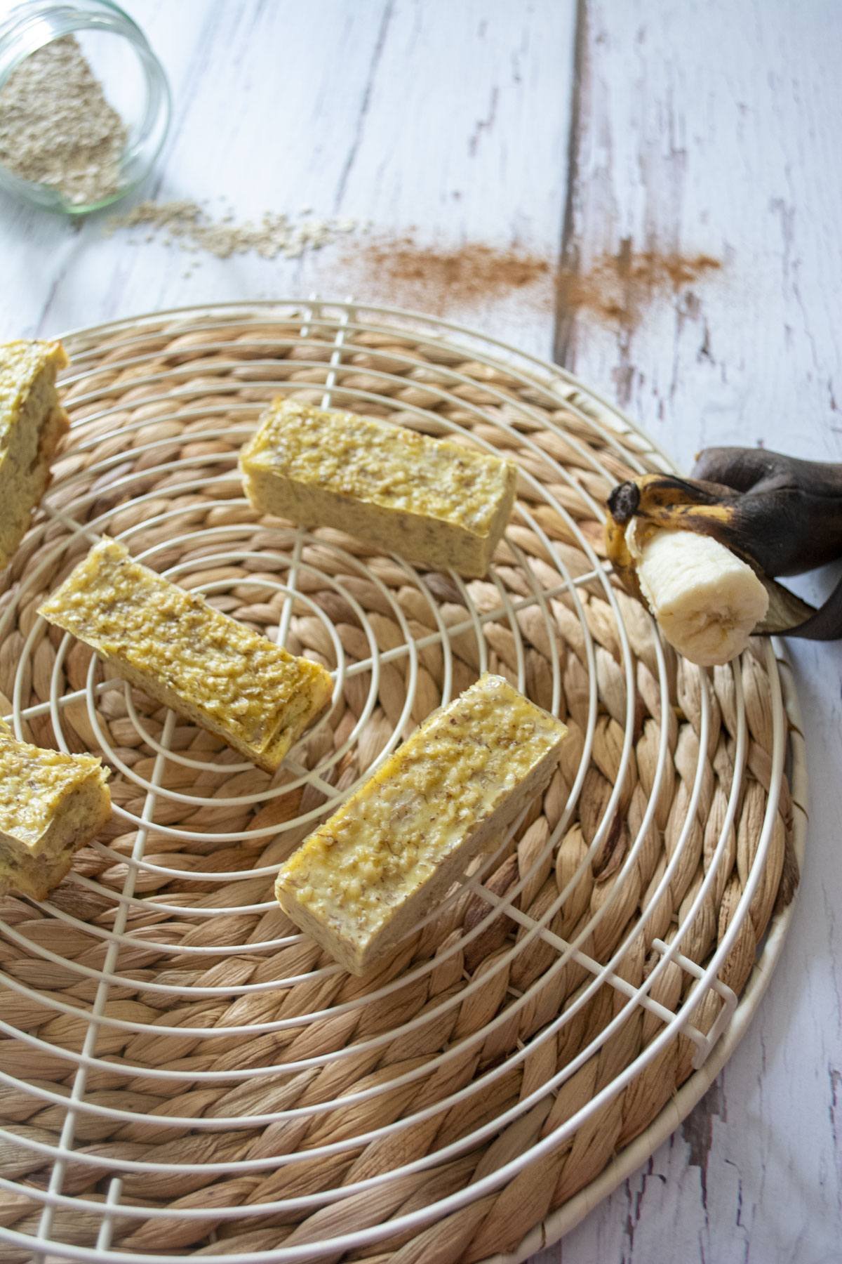 Recette des barres à l'avoine et banane